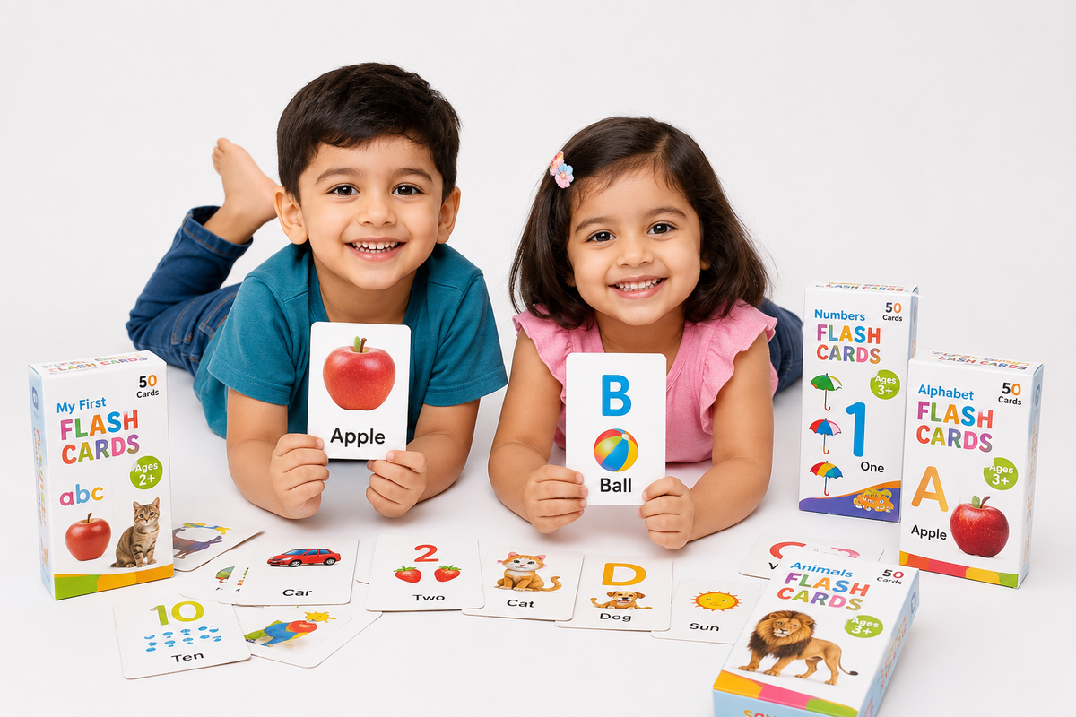 My Pack of Flash Cards & DIY Activity Kit for Kids (Age 1–5+)
