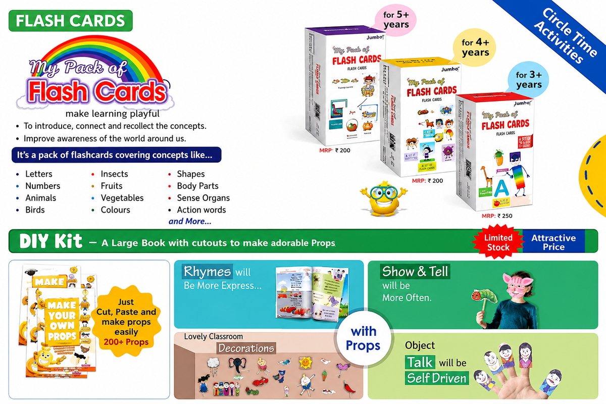 My Pack of Flash Cards & DIY Activity Kit for Kids (Age 1–5+)