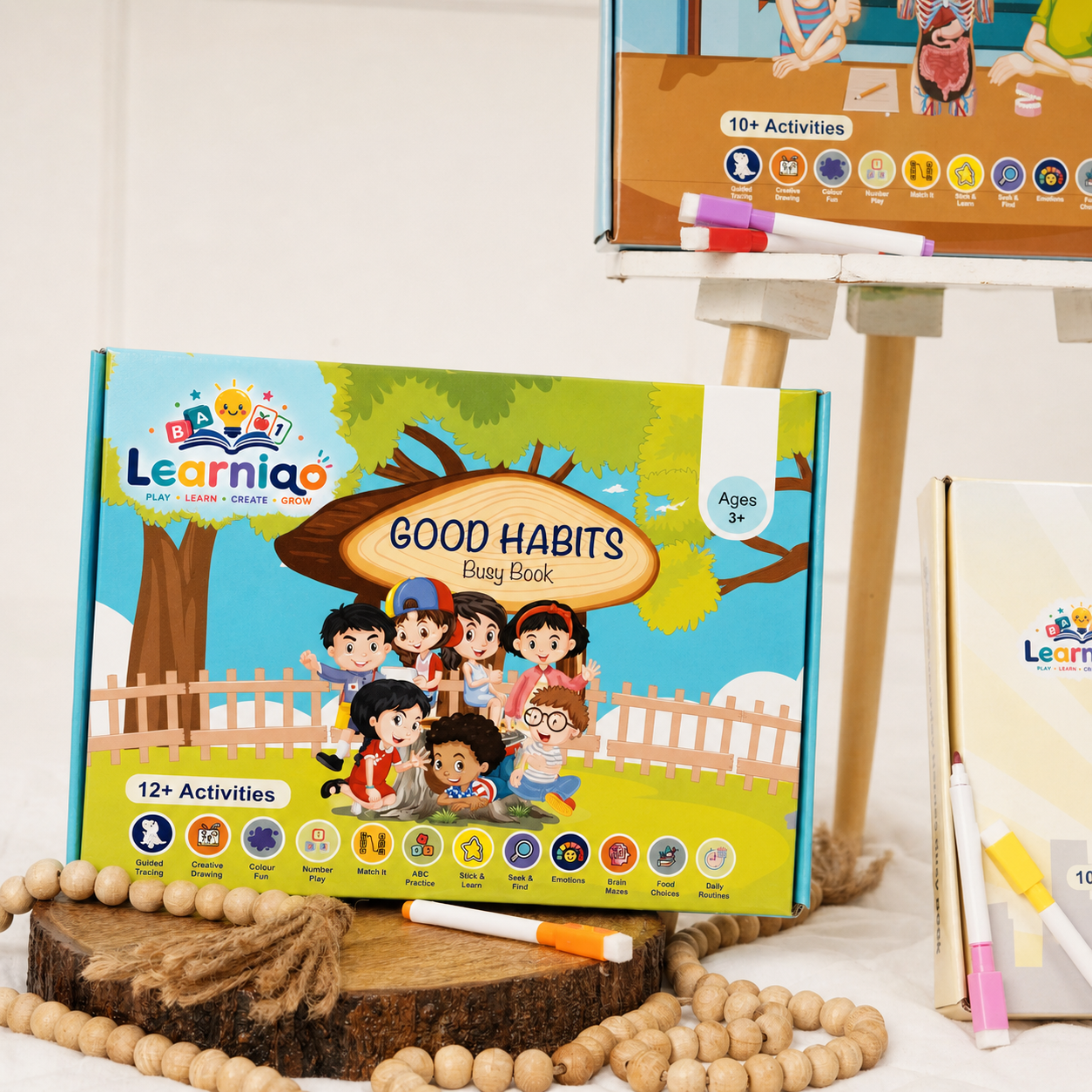 LearniQ Good Habits Busy Book | Teach Your Toddler Good Habits for Life | Activity Kit for Ages 3–6 (Copy)