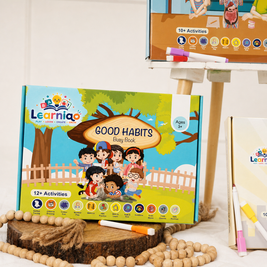 LearniQ Good Habits Busy Book | Teach Your Toddler Good Habits for Life | Activity Kit for Ages 3–6 (Copy)