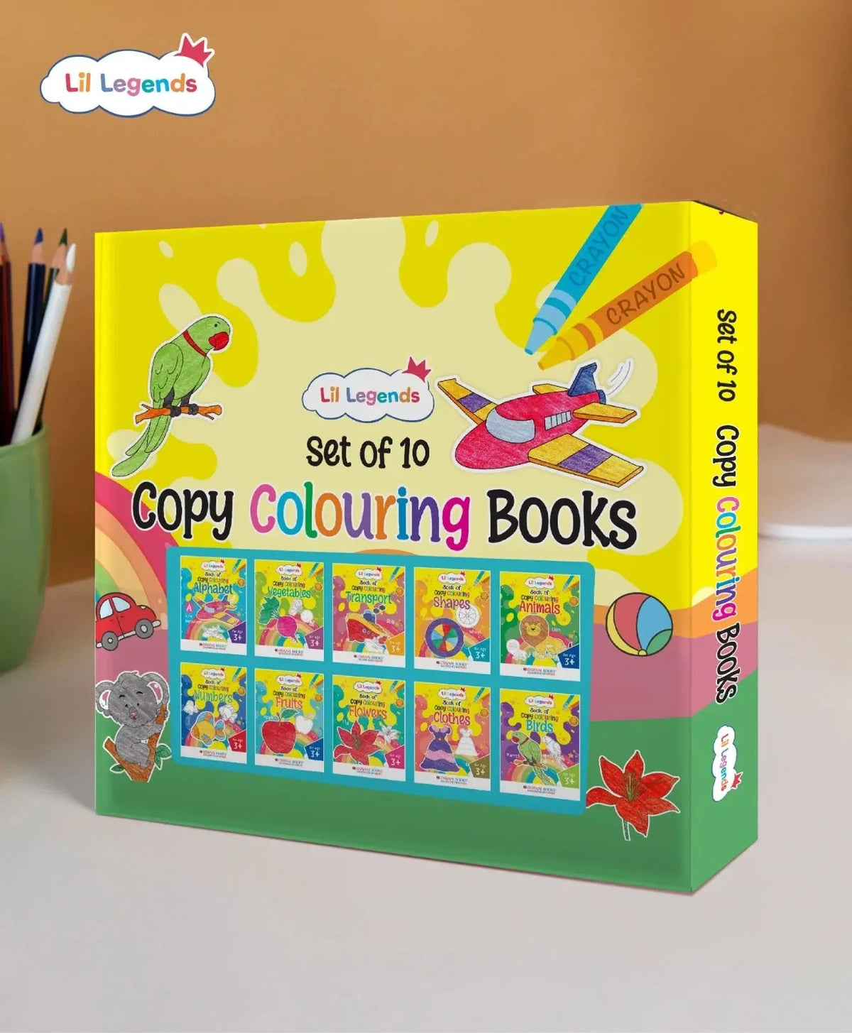 Kids Coloring Book Gift Set – 3 book (250+ worksheet) Learning Books for Ages 2 to 3+