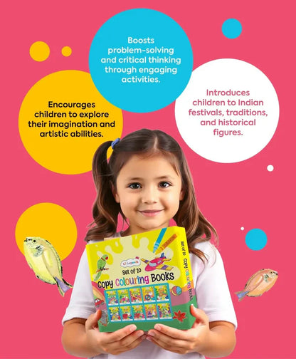 Kids Coloring Book Gift Set – 3 book (250+ worksheet) Learning Books for Ages 2 to 3+