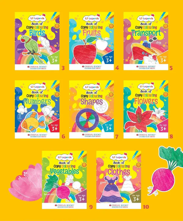 Kids Coloring Book Gift Set – 3 book (250+ worksheet) Learning Books for Ages 2 to 3+
